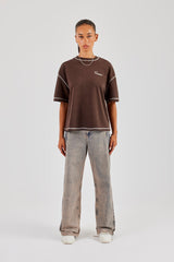 Seasoned Gems Oversized T-Shirt - Chocolate