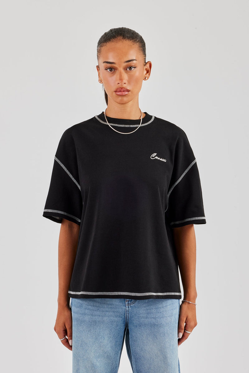 Cernucci Italia Oversized T-Shirt - Black