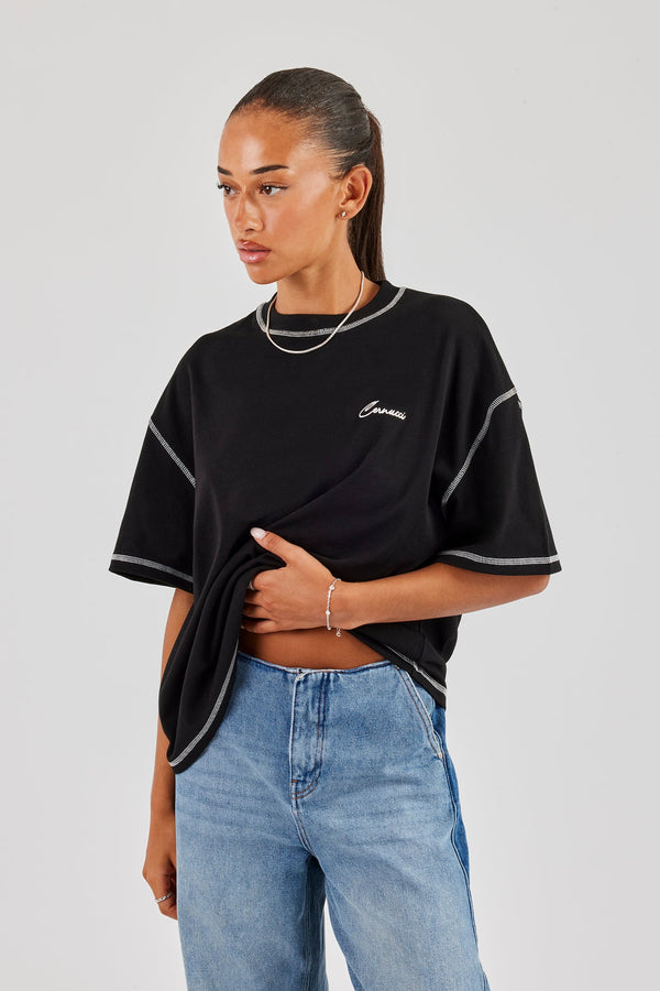 Cernucci Italia Oversized T-Shirt - Black