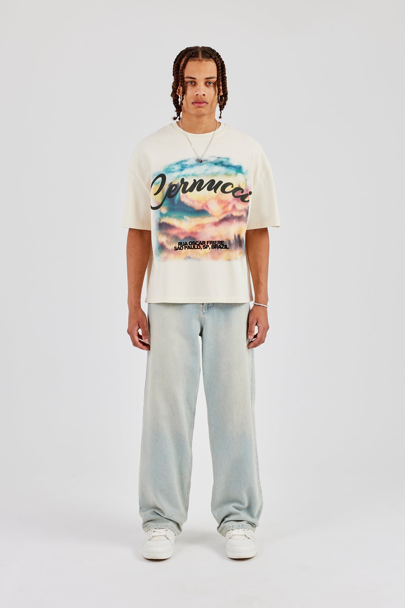 Boxy Printed T-Shirt - Off White