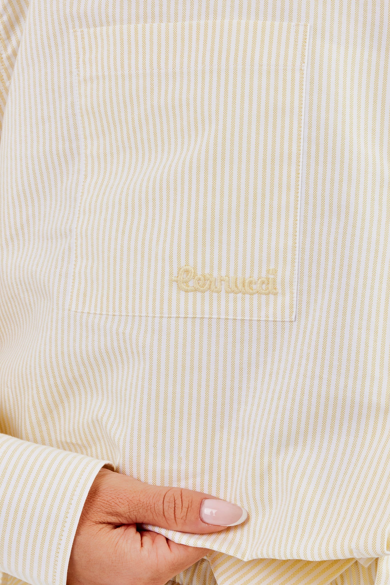 Oversized Stripe Shirt - Butter Yellow