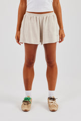 Terry Towelling Short - Beige