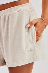 Terry Towelling Short - Beige