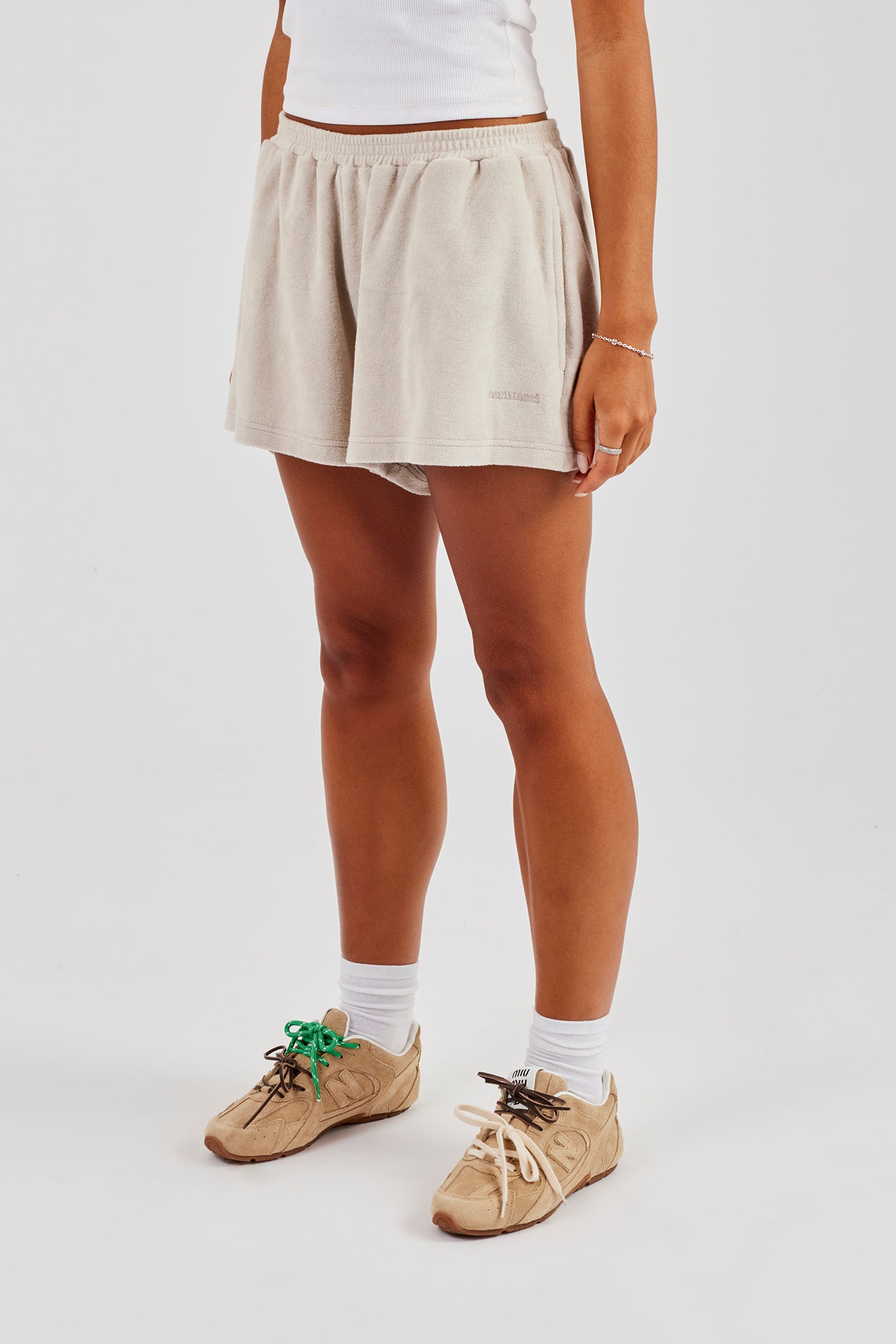 Terry Towelling Short - Beige