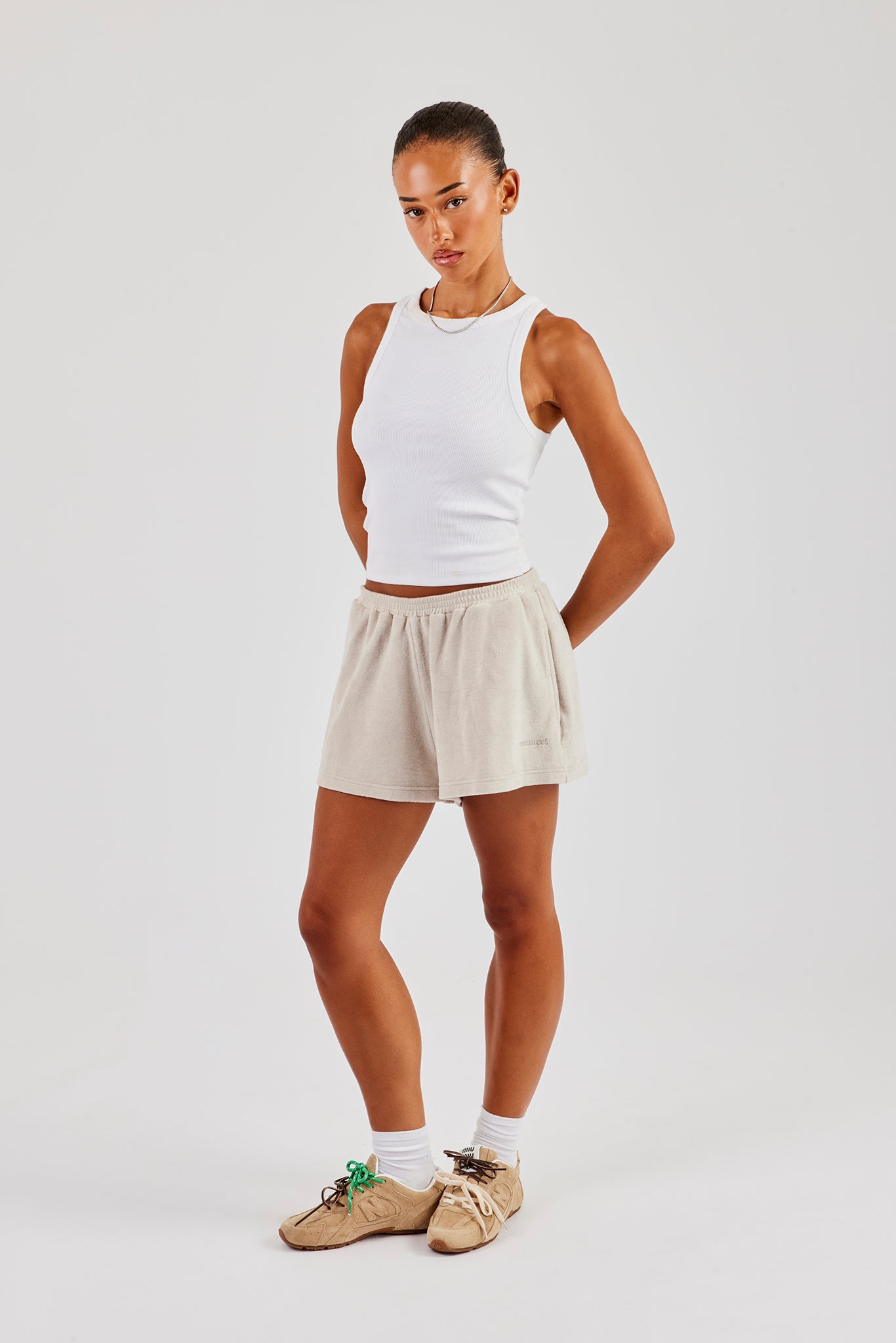 Terry Towelling Short - Beige