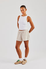 Terry Towelling Short - Beige