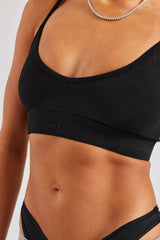 Cernucci Jersey Bralet - Black