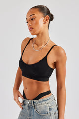 Cernucci Jersey Bralet - Black