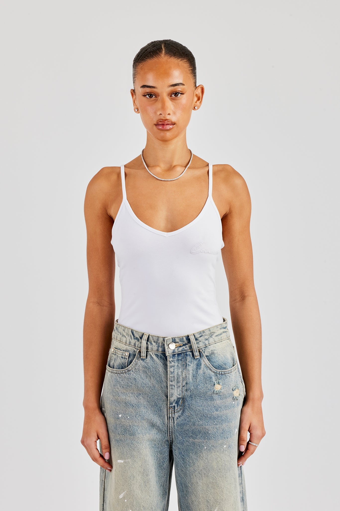 Cernucci Jersey Bodysuit - White