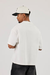 Short Sleeve Boxy Cernucci 2017 Graphic T-Shirt - Off White