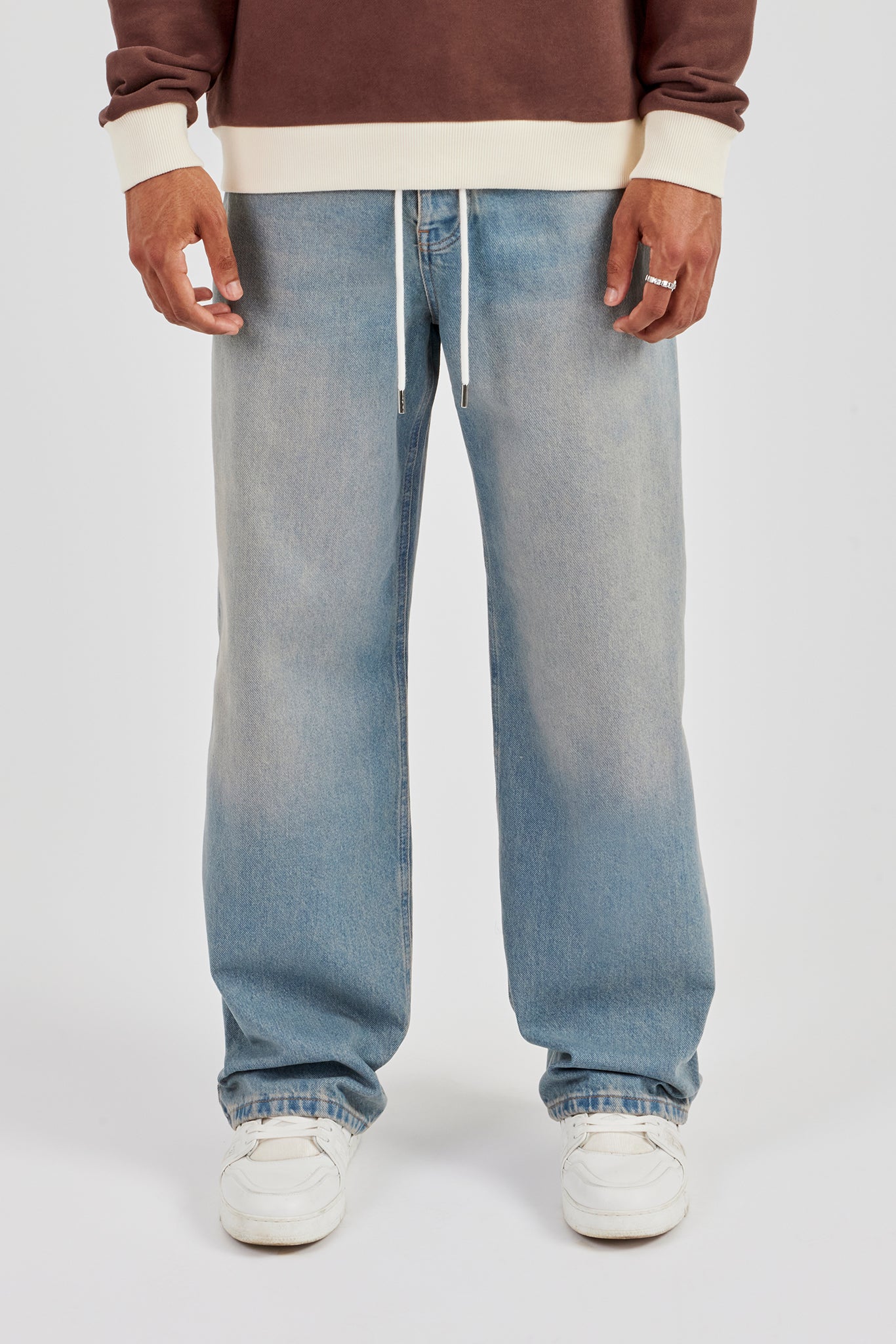 Baggy Waistband Jean - Antique Wash