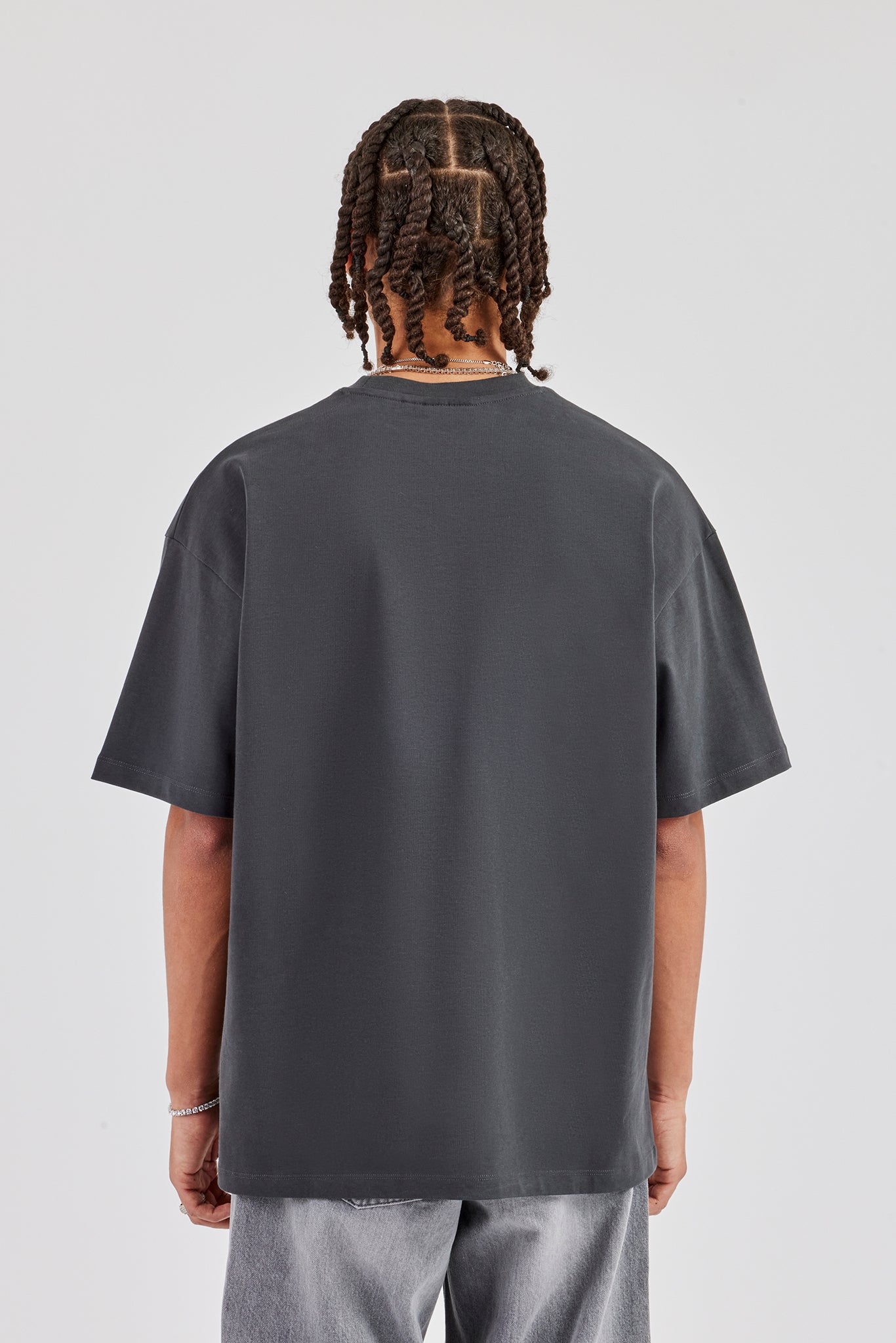 Diamonds In Paradise Oversized T-Shirt - Charcoal