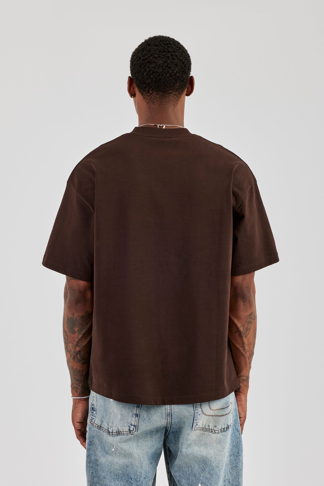 Diamonds In Paradise Oversized T-Shirt - Chocolate