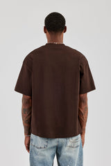 Diamonds In Paradise Oversized T-Shirt - Chocolate