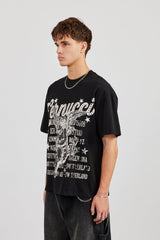Cherub Circuito Oversized T-Shirt - Black
