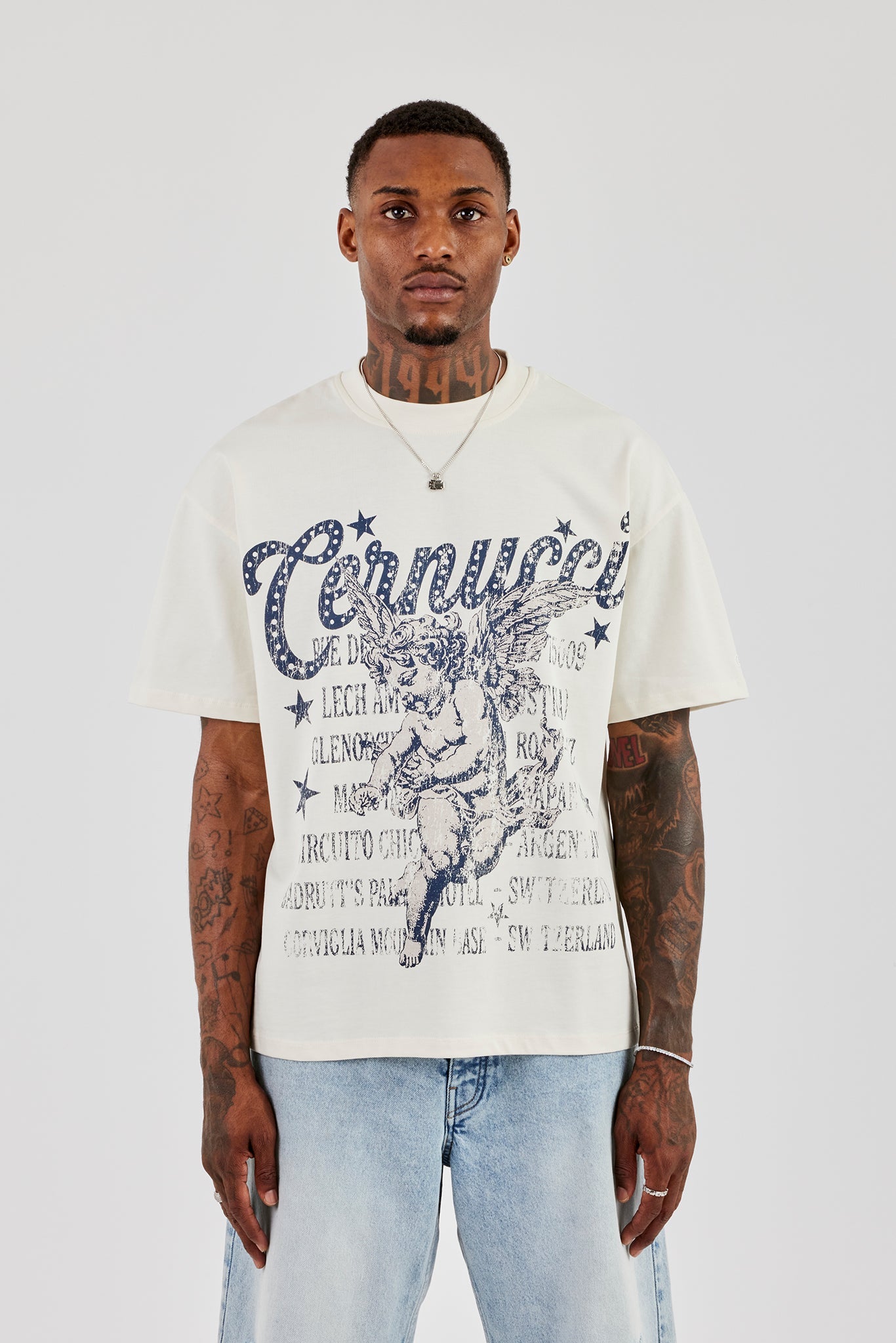 Cherub Circuito Oversized T-Shirt - Off White