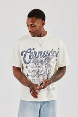 Cherub Circuito Oversized T-Shirt - Off White