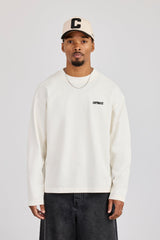 Long Sleeve Rio Graphic Print T-Shirt - Off White