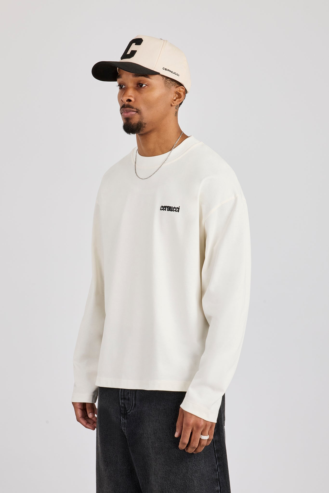 Long Sleeve Rio Graphic Print T-Shirt - Off White