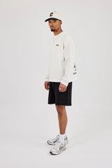 Waffle Relaxed Short - Black