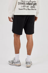 Waffle Relaxed Short - Black