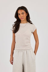 Waffle Baby Tee - Stone