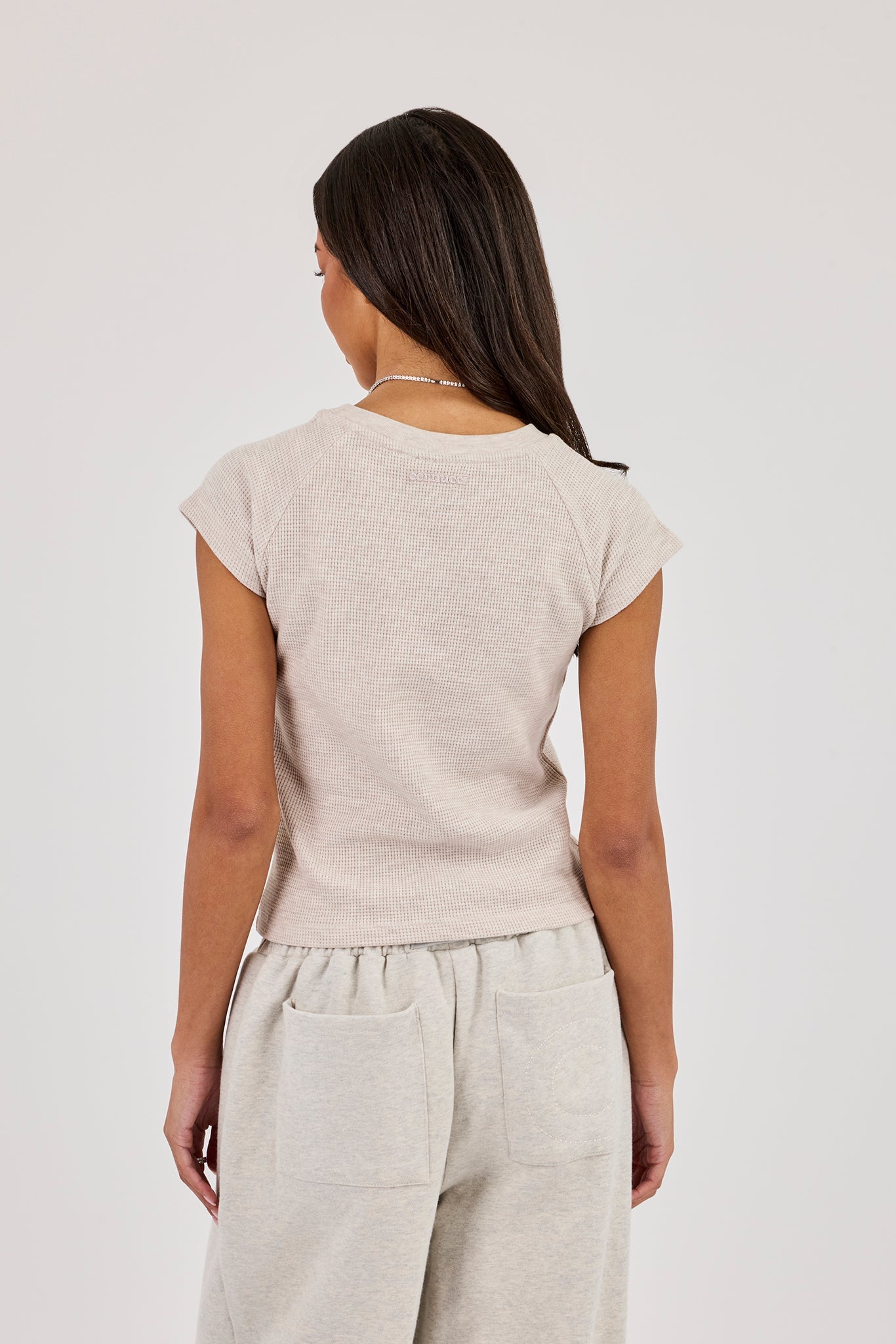 Waffle Baby Tee - Stone