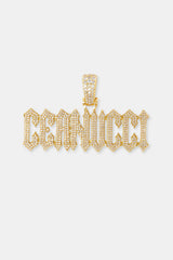 Trap Font Pendant - 22mm - Gold