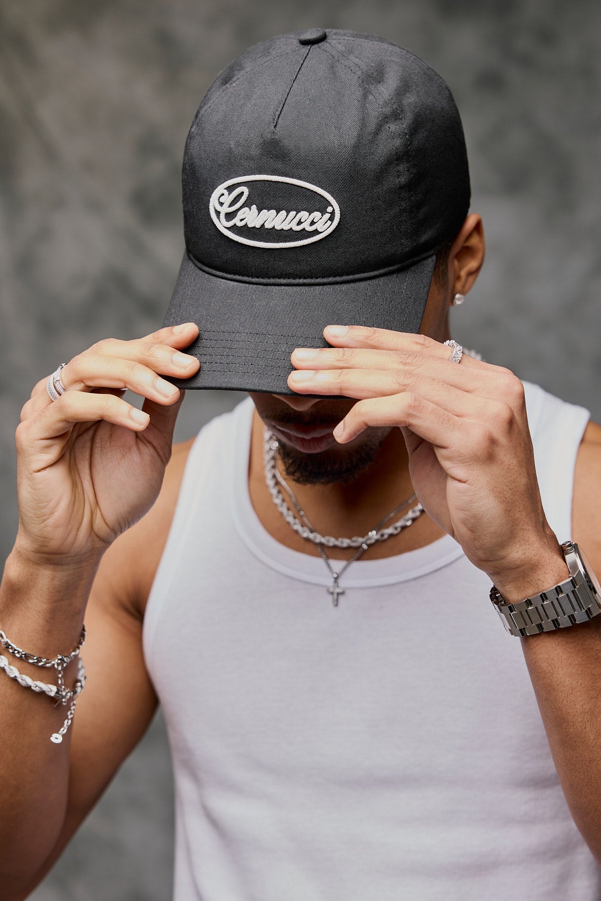 Washed Logo Cap - Washed Black