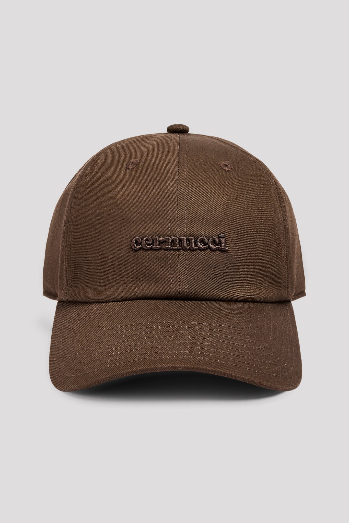 Ladies Embroidered Logo Cap - Coffee