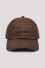 Ladies Embroidered Logo Cap - Coffee