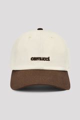 Ladies Contrast Micro Logo Cap - Brown