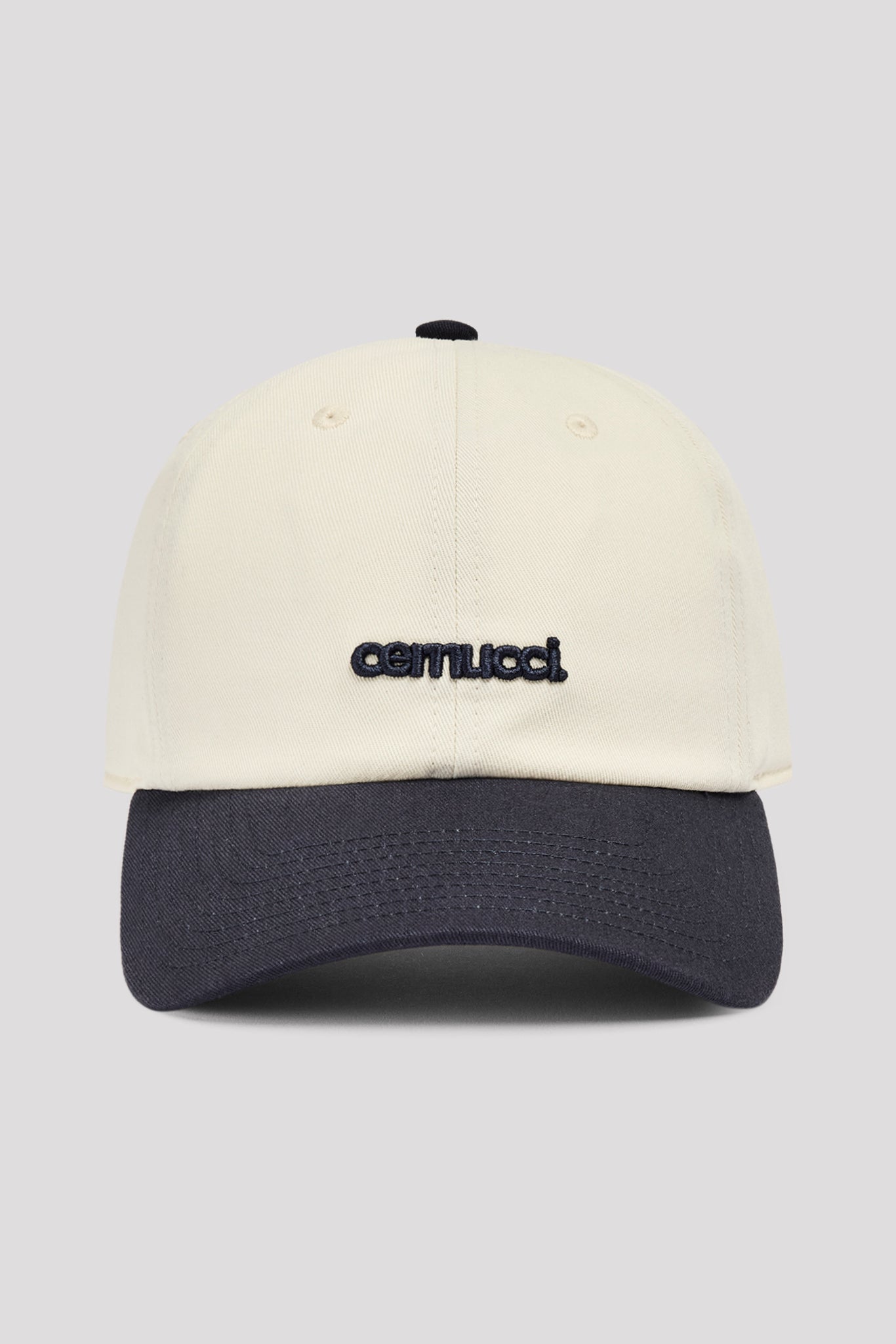 Ladies Contrast Micro Logo Cap - Navy
