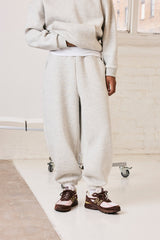 480 GSM Fleece Cuffed Jogger - Grey Marl