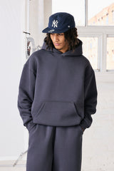 480GSM Fleece Hoodie - Granite Grey