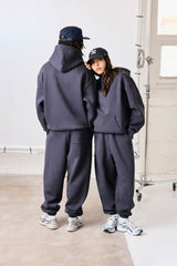 480GSM Fleece Cuffed Jogger - Granite Grey