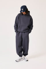 480GSM Fleece Hoodie & Cuffed Jogger - Granite Grey