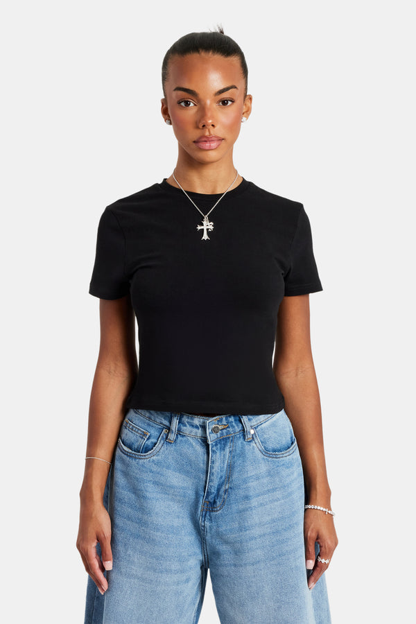 Short Sleeve Top - Black