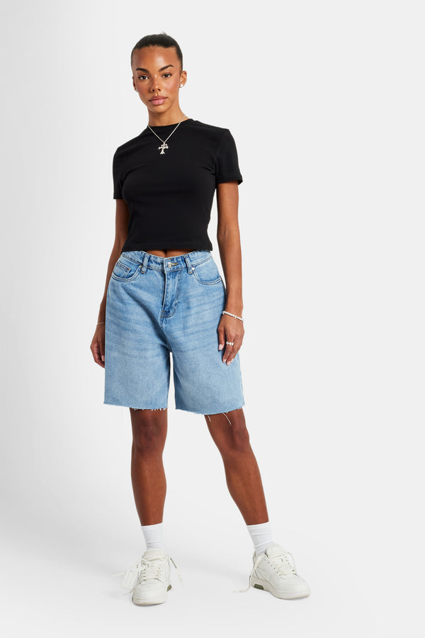 Short Sleeve Top - Black