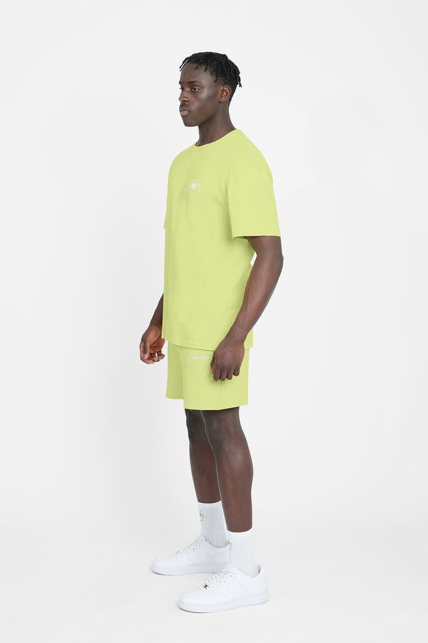 Cernucci Embroidered Shorts - Lime