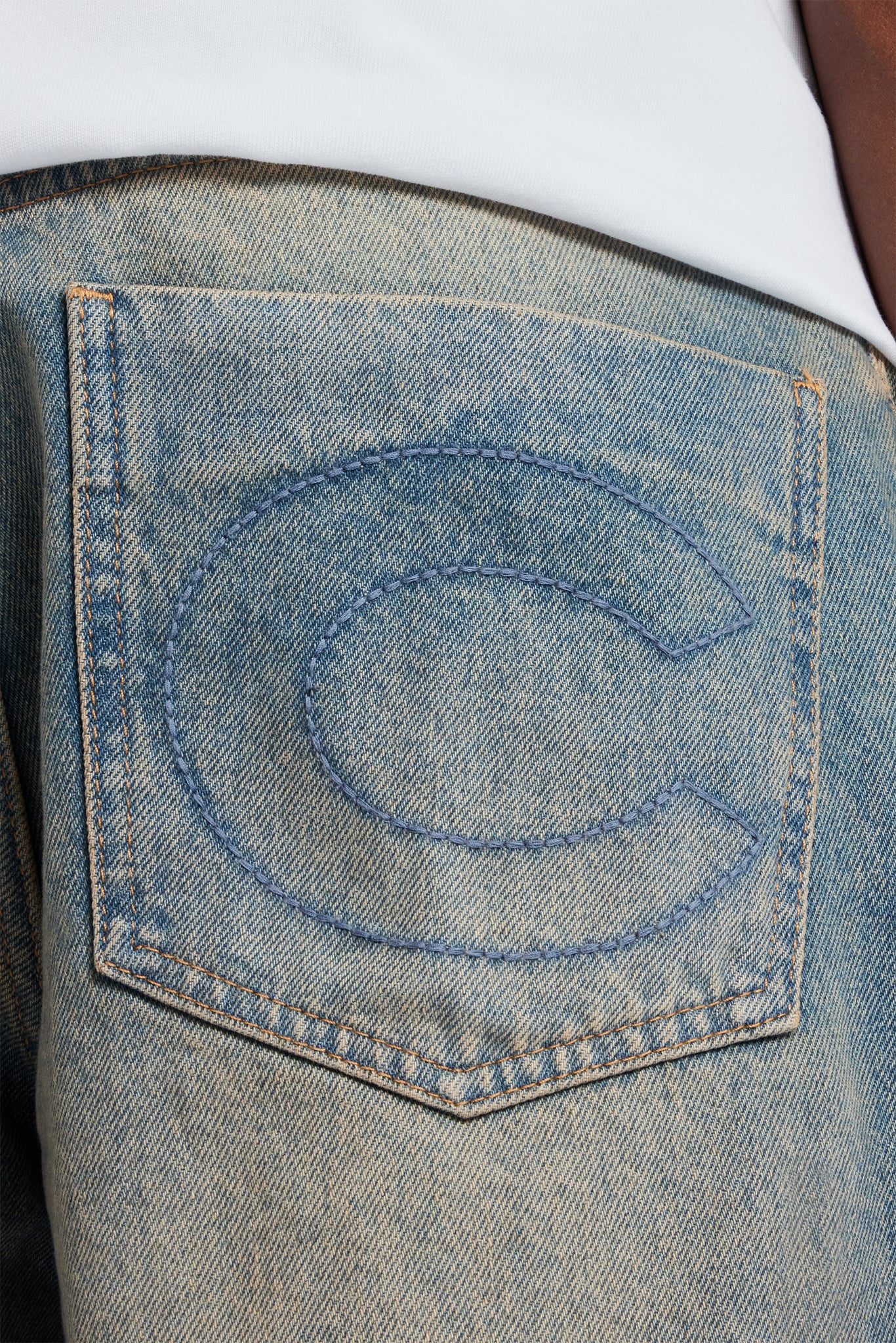 Baggy Fit Jeans - Mid Blue | Mens Denim | Shop Denim Jeans at