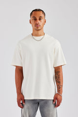 Est 17 Back Graphic Oversized T-Shirt - Off White