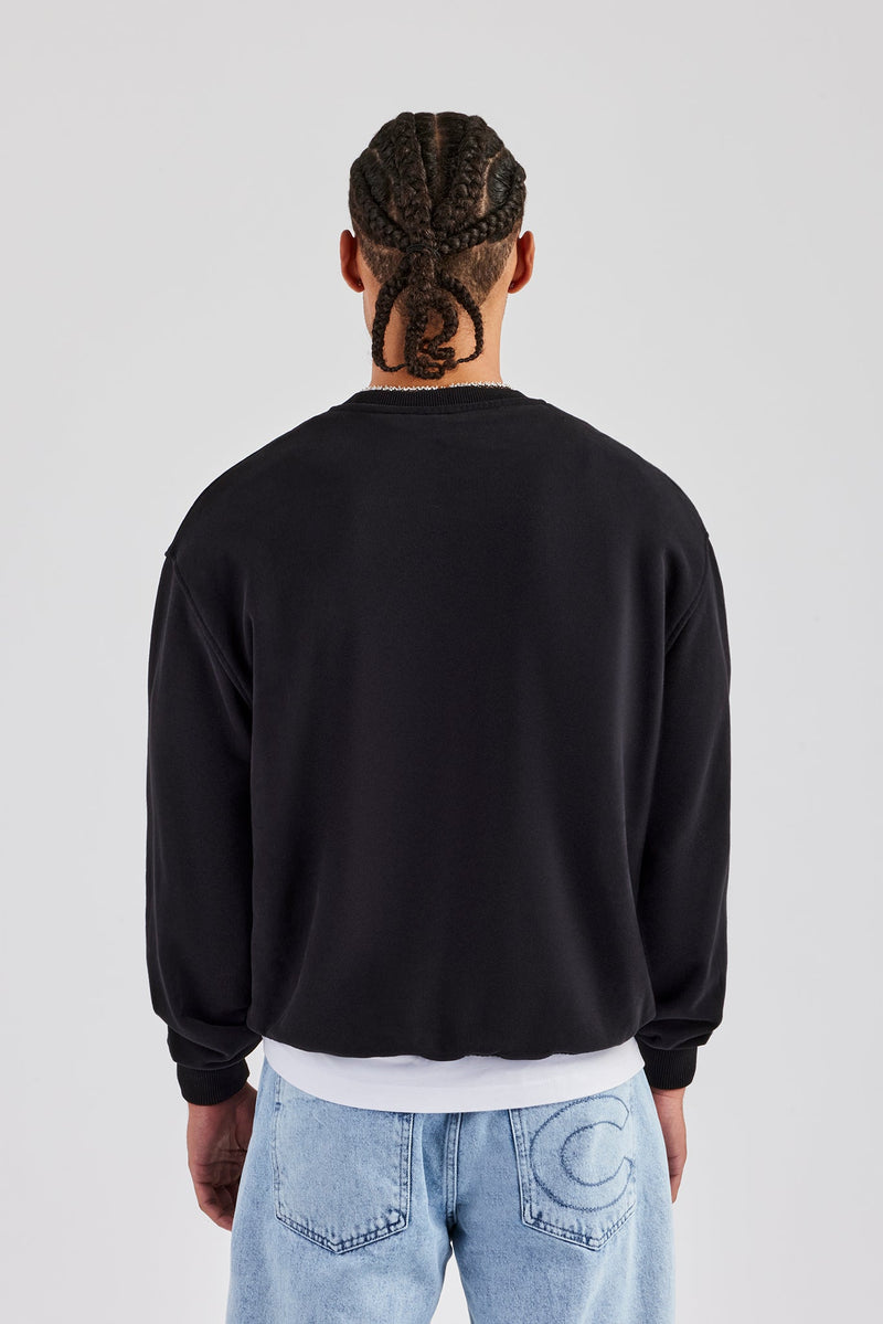 Tonal Logo Oversized Sweatshirt