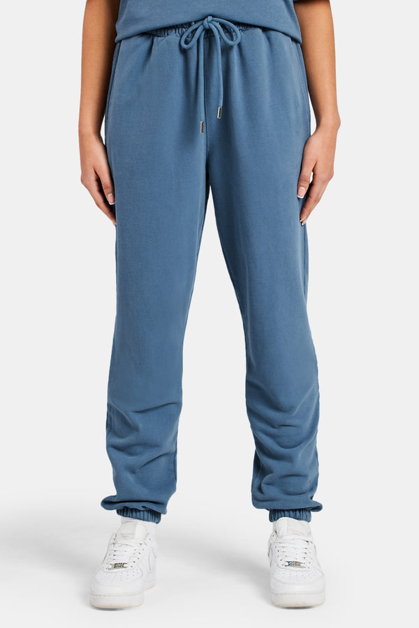 Ladies Cuffed Jogger - Steel Blue