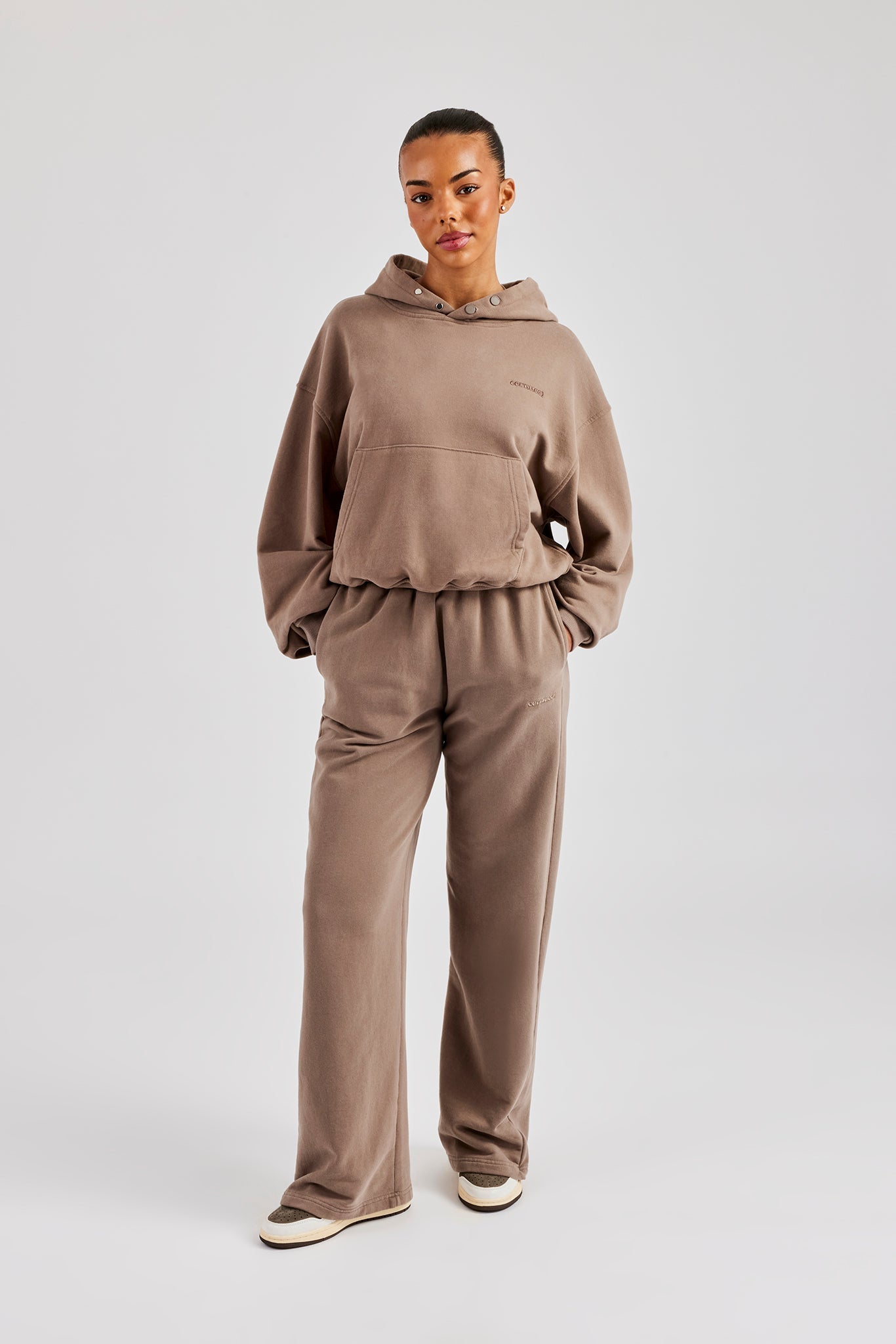Cernucci Boxy Hoodie - Taupe | Womens Hoodies & Sweats | Shop OTH