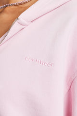 Cernucci Zip Through Hoodie - Pink