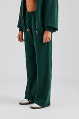 Wide Leg Jogger - Dark Green