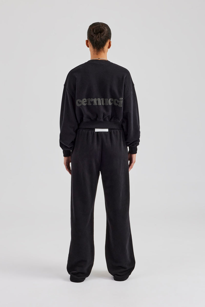 Cernucci Sweatshirt & Jogger - Black