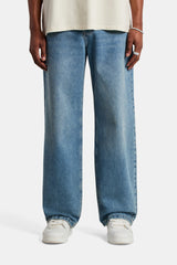 Baggy Fit Jeans - Mid Blue