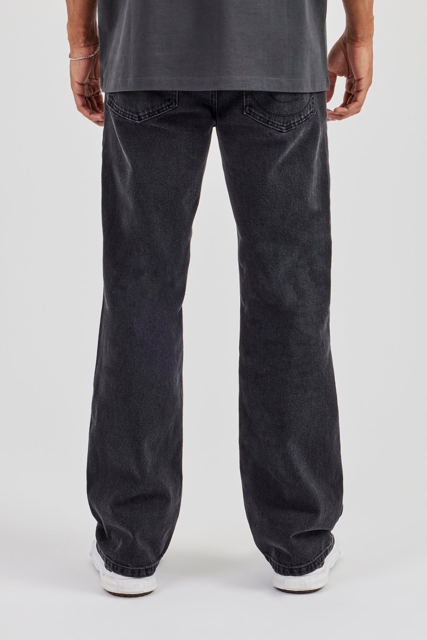 Mens Relaxed Fit Jeans - Washed Black | Mens Denim | Shop Denim